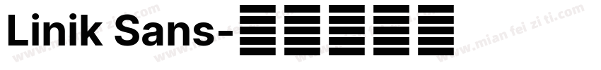 Linik Sans字体转换